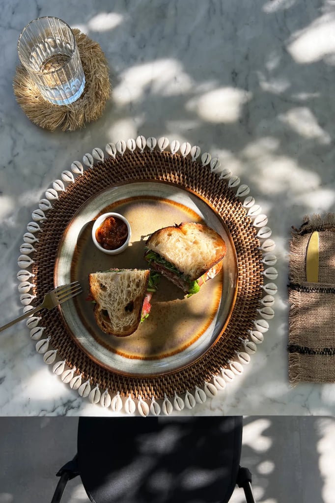 Bazar Bizar De Colonial Shell Placemat - Naturel Bruin
