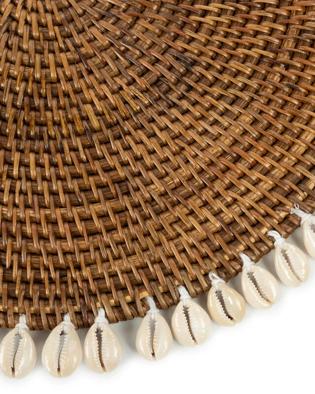 Bazar Bizar De Colonial Shell Placemat - Naturel Bruin