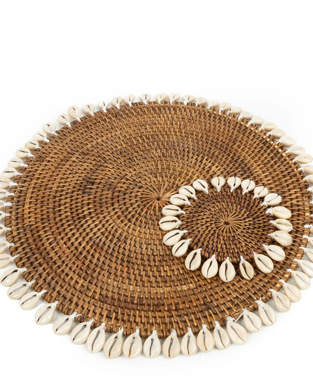 Bazar Bizar De Colonial Shell Placemat - Naturel Bruin