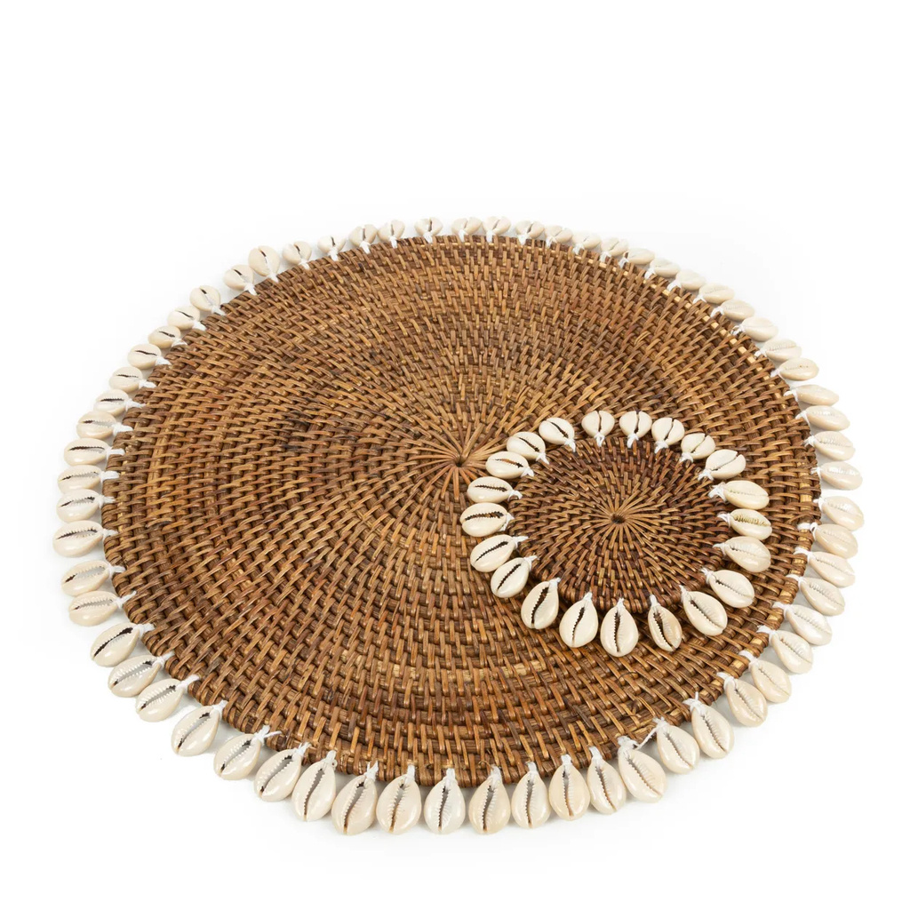 Bazar Bizar De Colonial Shell Placemat - Naturel Bruin