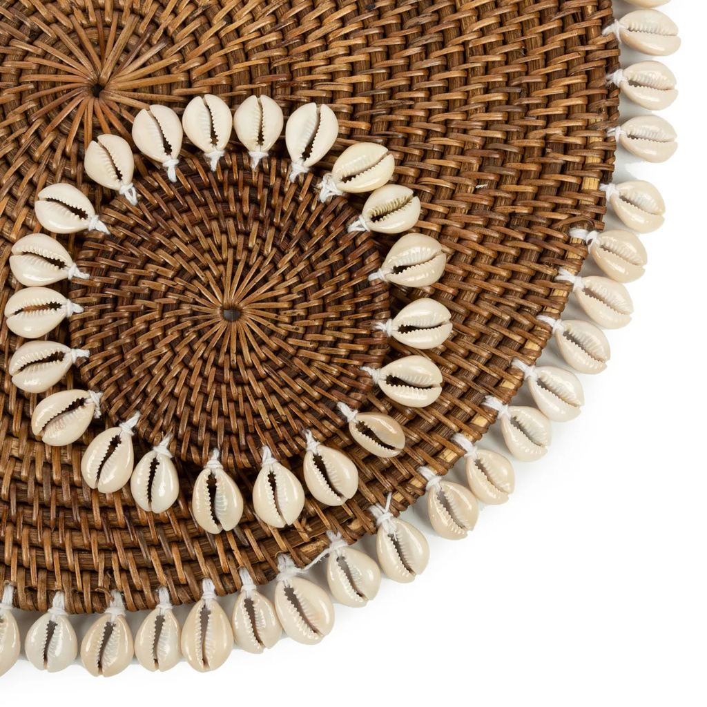 Bazar Bizar De Colonial Shell Placemat - Naturel Bruin