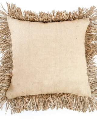 Bazar Bizar De Jute Bonita Kussenhoes - Naturel - 60x60
