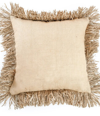 Bazar Bizar De Jute Bonita Kussenhoes - Naturel - 60x60
