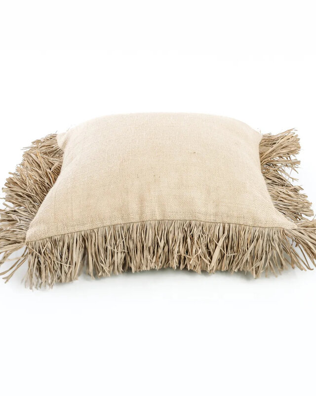 Bazar Bizar De Jute Bonita Kussenhoes - Naturel - 60x60