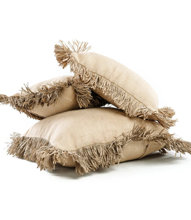 Bazar Bizar De Jute Bonita Kussenhoes - Naturel - 60x60