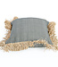 Bazar Bizar De Cotton Bonita Kussenhoes - Zwart Naturel - 60x60