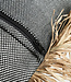 Bazar Bizar De Cotton Bonita Kussenhoes - Zwart Naturel - 60x60