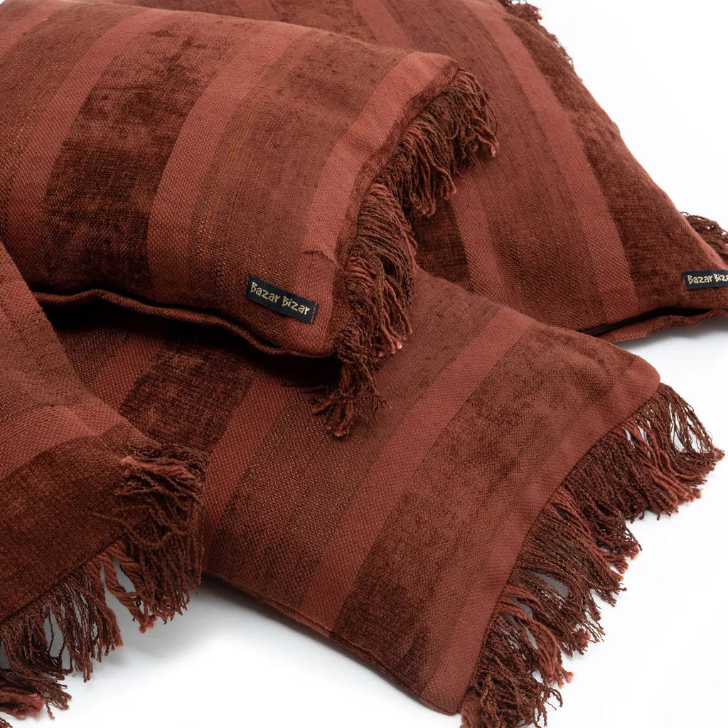 Bazar Bizar De Oh My Gee Kussenhoes - Bordeaux Velvet - 30x100