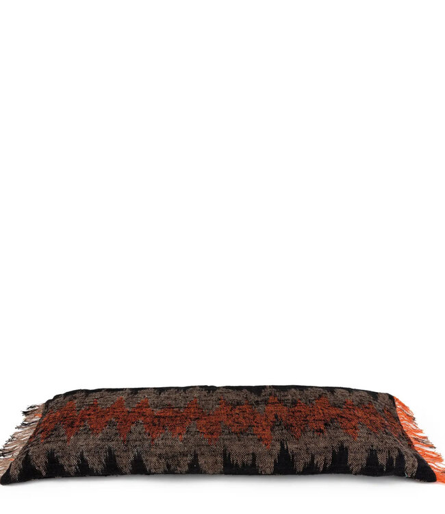 Bazar Bizar De Oh My Gee Kussenhoes - Zwart Oranje - 35x100