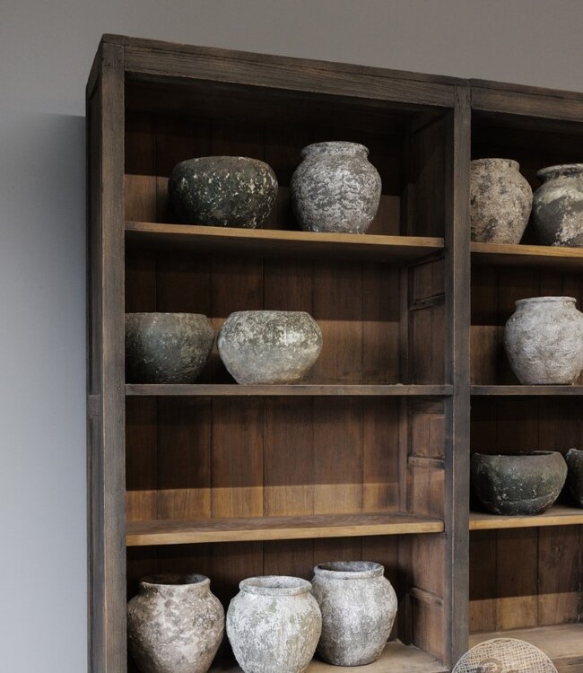 Be-Uniq Oude Boekenkast | Rustiek Verweerd | H245xB177xD32 cm