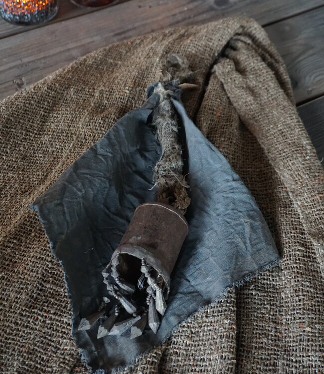 Rene Houtman Kerstbel Met Kalkdoek | Small | H40 cm