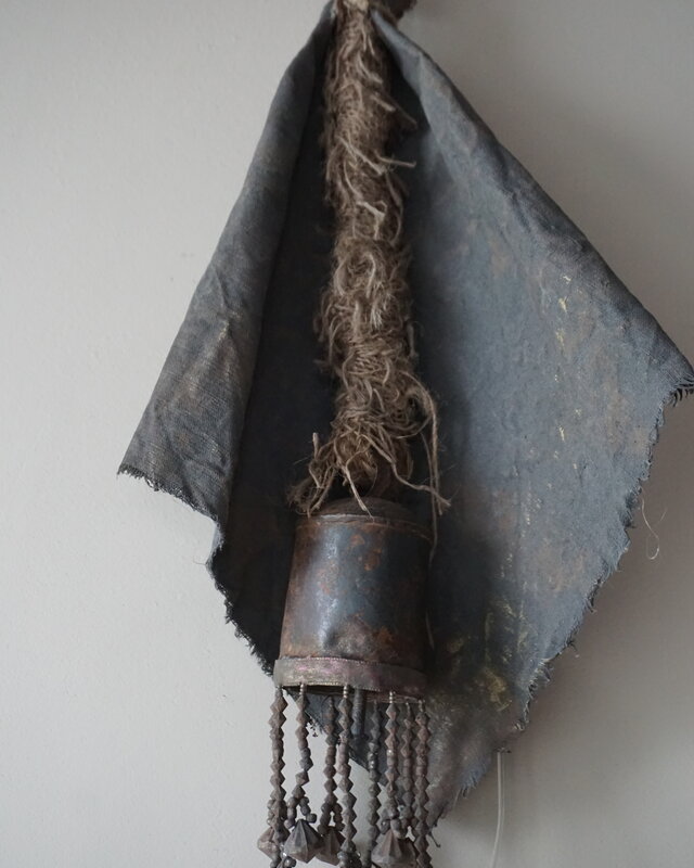 Rene Houtman Kerstbel Met Kalkdoek | Small | H40 cm