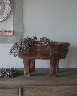 Rene Houtman Ovale Olijfbak Op Pootjes | H28 x B48 x D30,5 cm