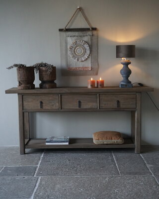 Rene Houtman Oude Houten Sidetable | H86 x B190 x D46 cm