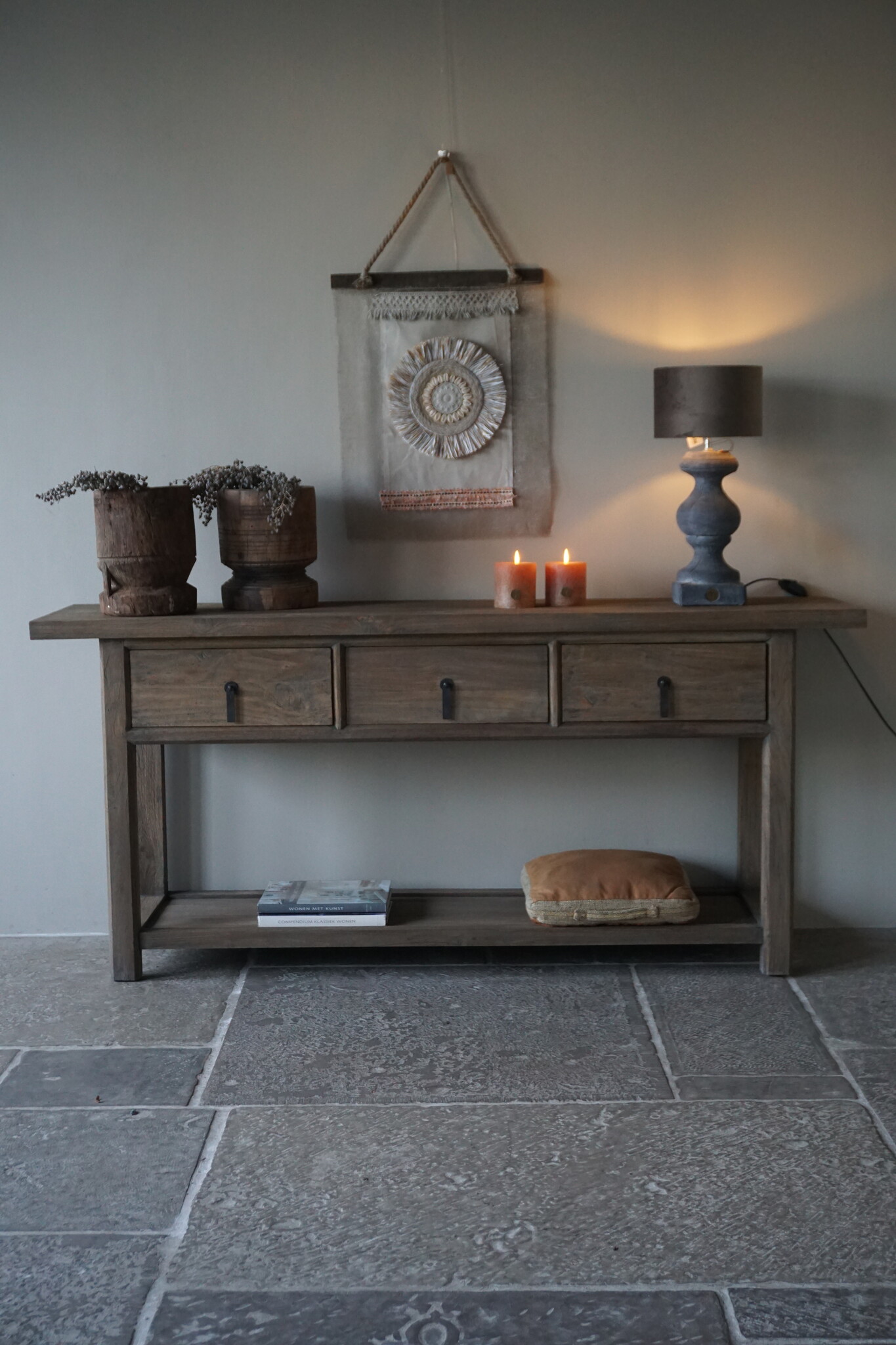 Rene Houtman Oude Houten Sidetable | H86 x B190 x D46 cm