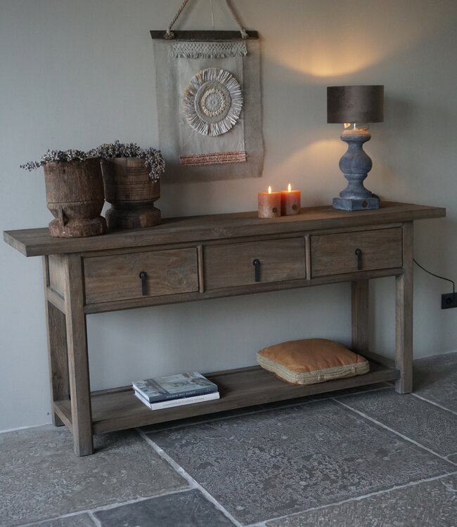 Rene Houtman Oude Houten Sidetable | H86 x B190 x D46 cm