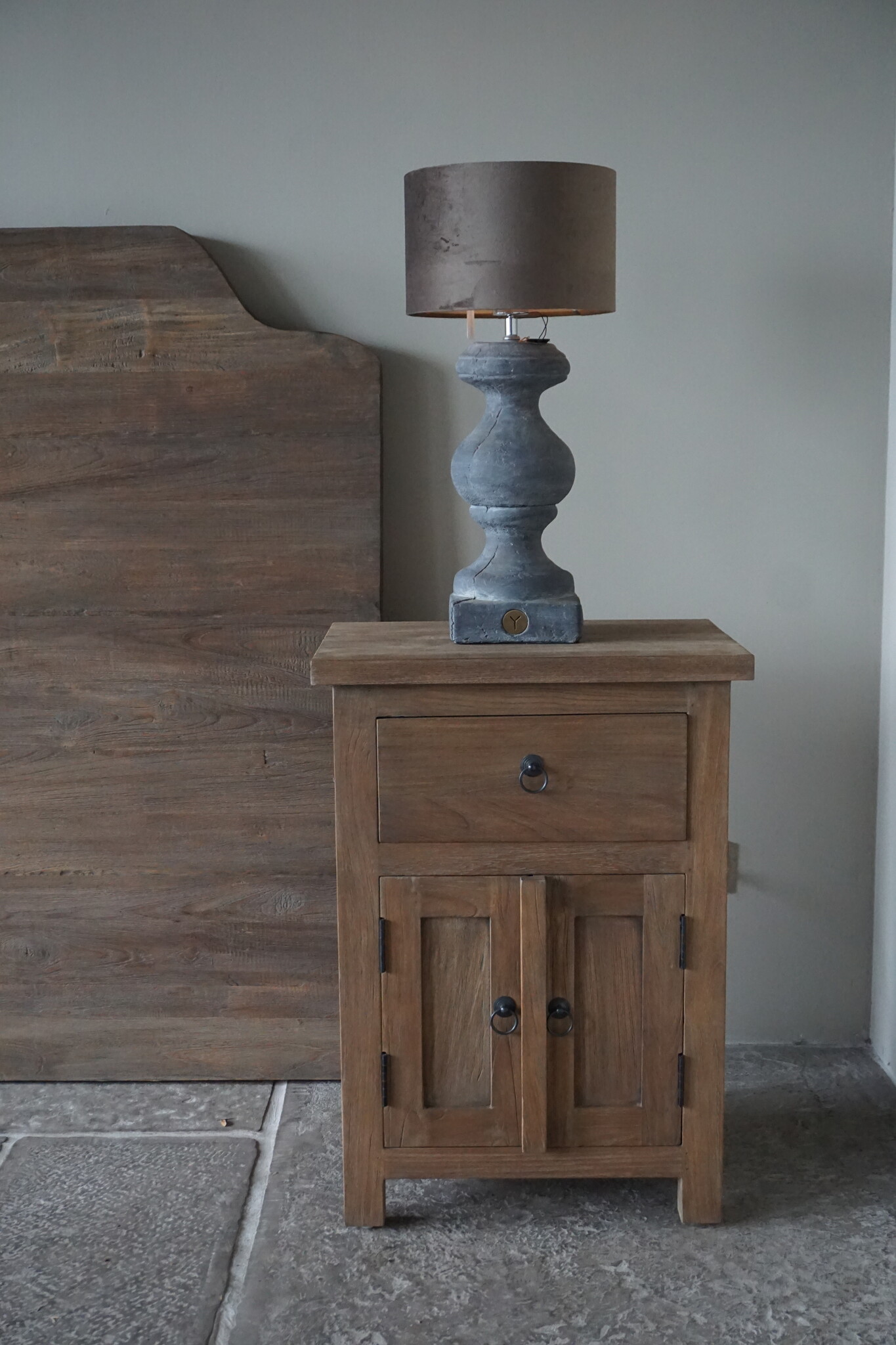 Rene Houtman Teak Nachtkastje | 1 Lade 2 Deurtjes | H71 x B50,5 x D35 cm