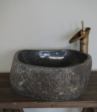 Rene Houtman Waskom Rivierkom + spoelgat | B40 x D35 x H15 Cm