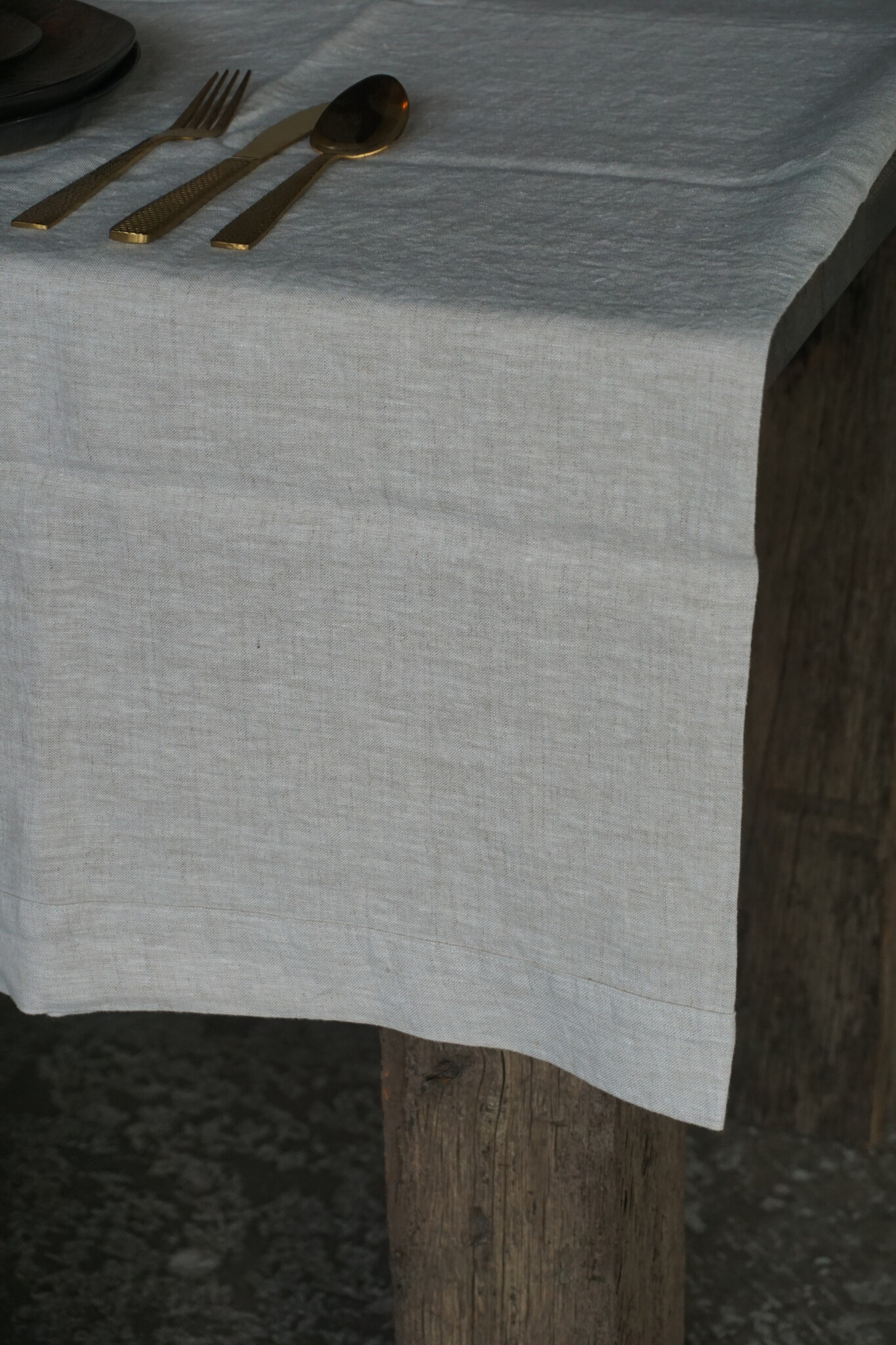 Luksa Home Collection Tafelkleed Beige | 100% Linnen | L280 x B140 cm