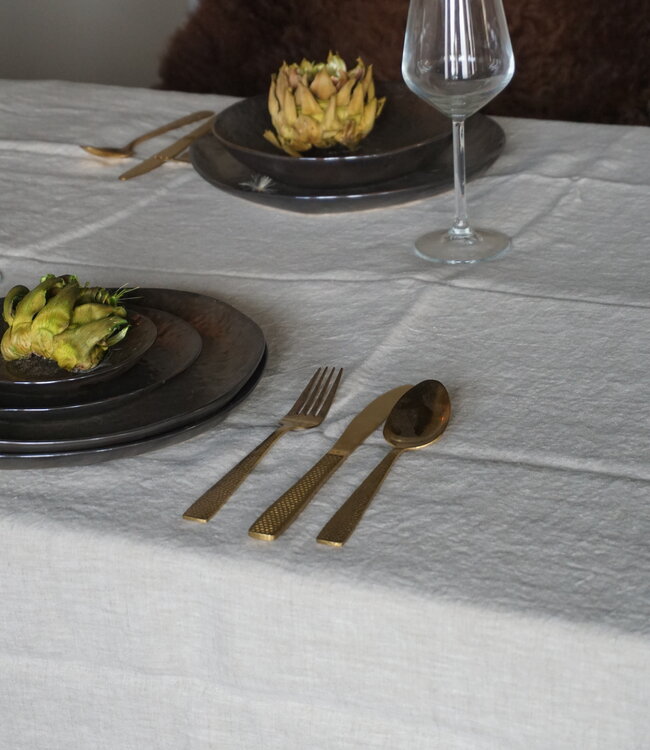 Luksa Home Collection Tafelkleed Beige | 100% Linnen | L280 x B140 cm