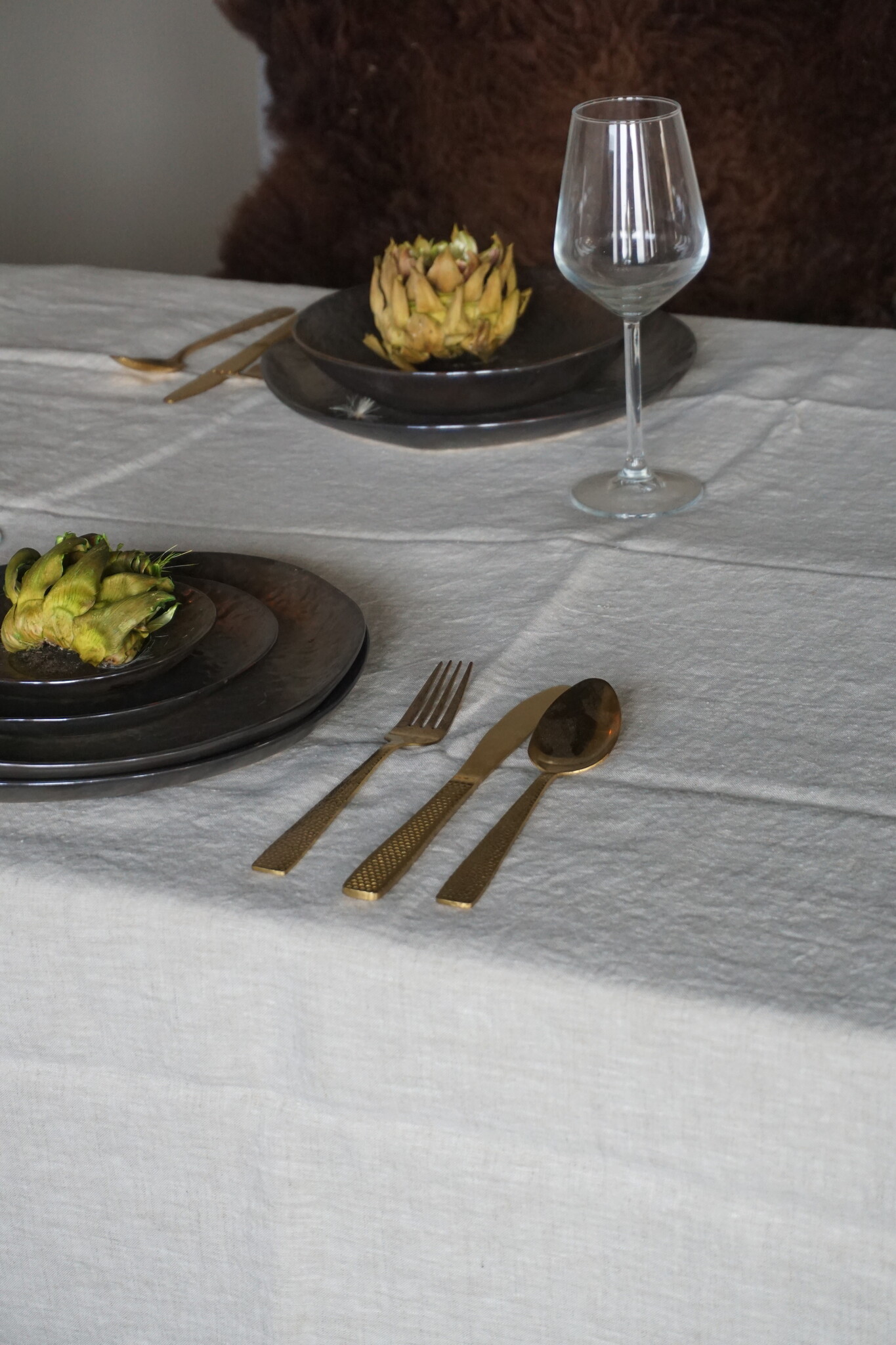 Luksa Home Collection Tafelkleed Beige | 100% Linnen | L280 x B140 cm