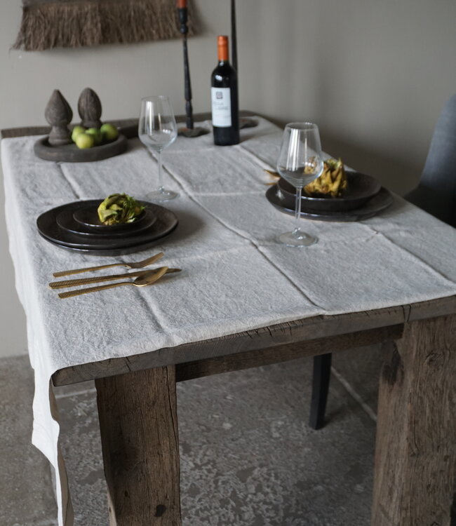 Luksa Home Collection Tafelkleed Beige | 100% Linnen | L280 x B140 cm