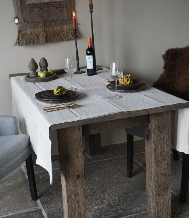 Luksa Home Collection Tafelkleed Beige | 100% Linnen | L280 x B140 cm