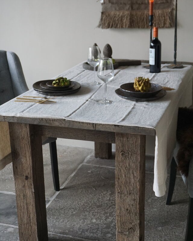 Luksa Home Collection Tafelkleed Beige | 100% Linnen | L280 x B140 cm