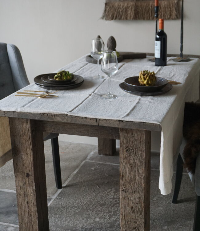 Luksa Home Collection Tafelkleed Beige | 100% Linnen | L280 x B140 cm