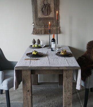 Luksa Home Collection Tafelkleed Taupe | 100% Linnen | L280 x B140 cm