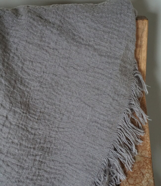 Luksa Home Collection Plaid Louise Taupe | 180 x 140 cm