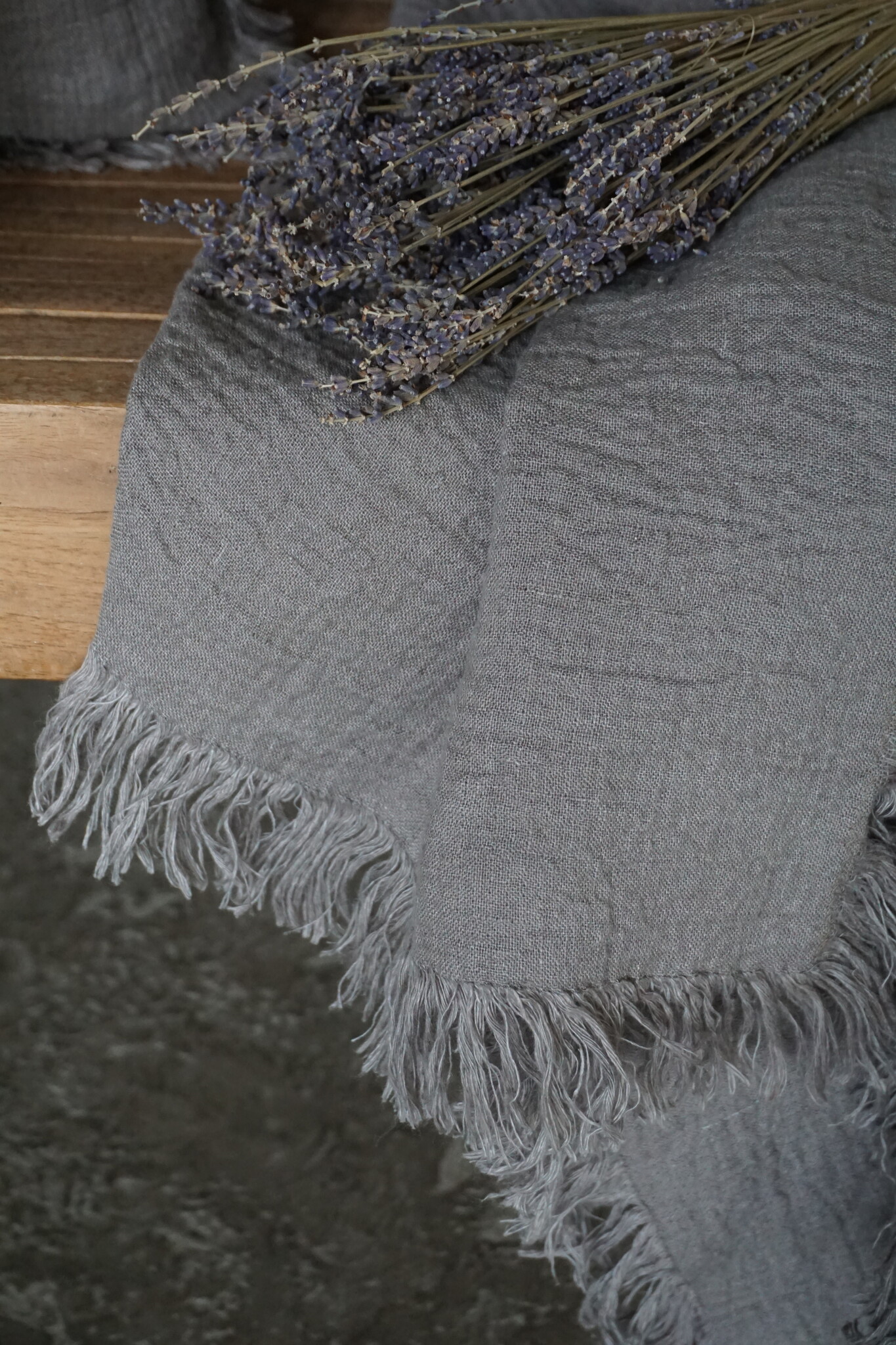 Luksa Home Collection Plaid Louise Taupe | 180 x 140 cm