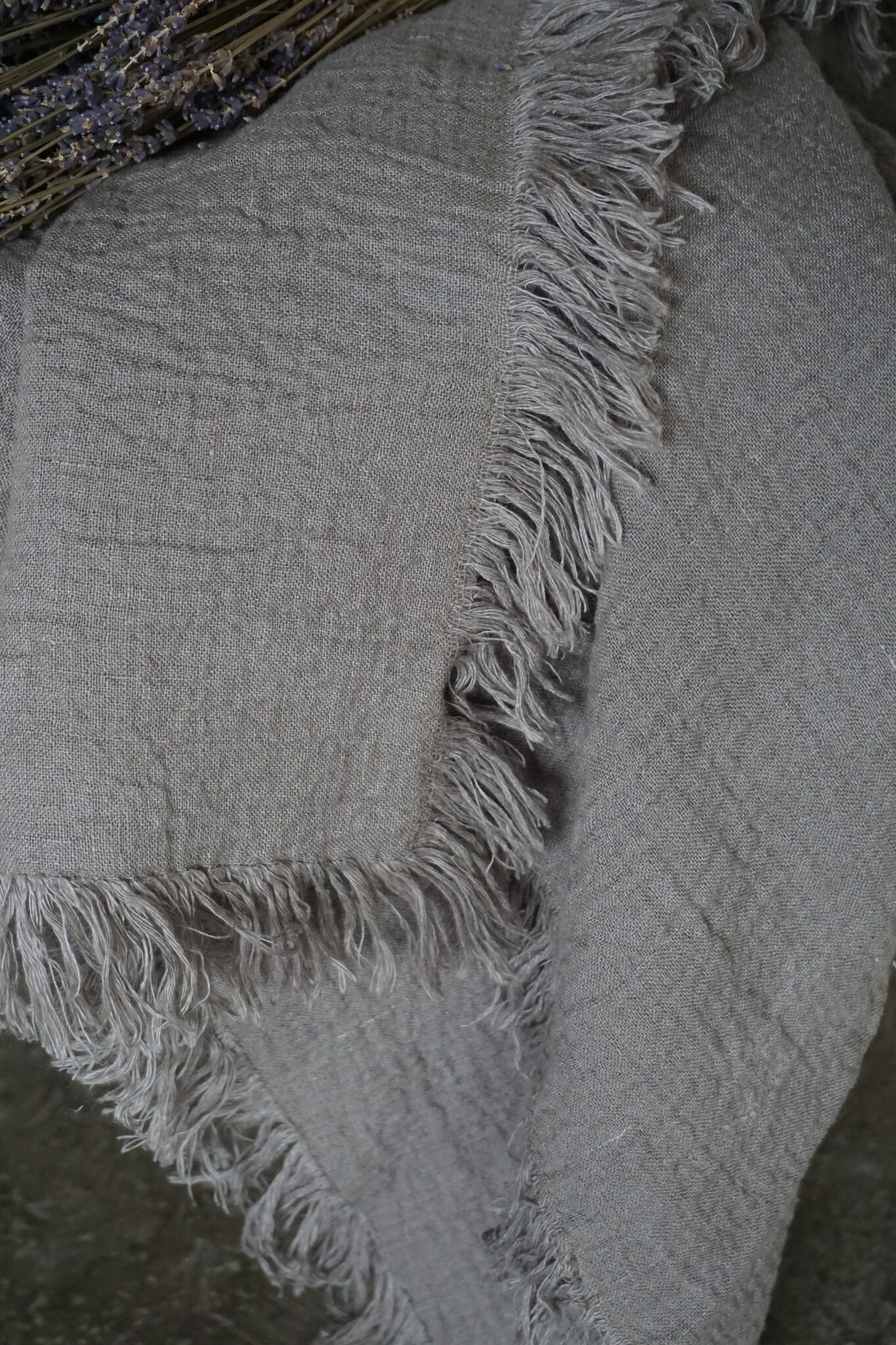 Luksa Home Collection Plaid Louise Taupe | 180 x 140 cm