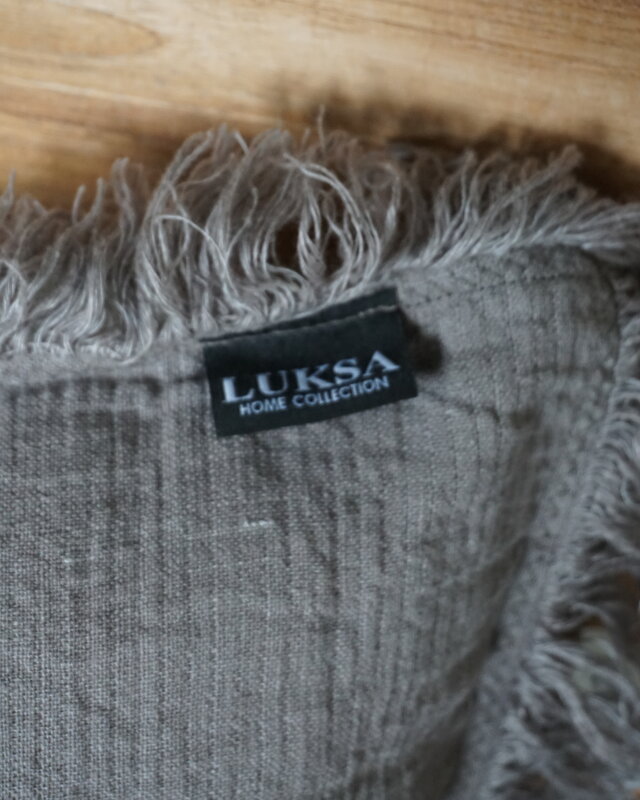 Luksa Home Collection Linnen Sierkussen | Taupe | 3 Maten