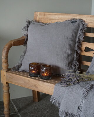 Luksa Home Collection Linnen Sierkussen | Taupe | 3 Maten
