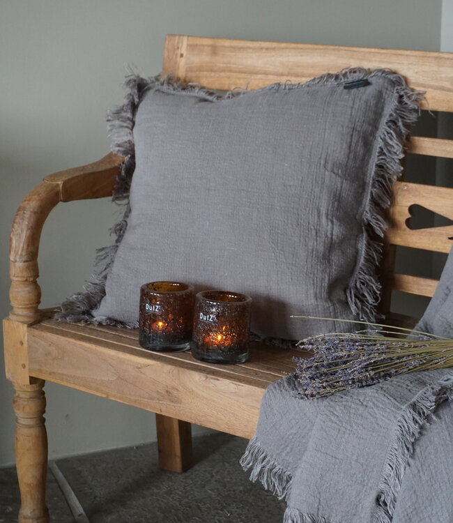Luksa Home Collection Linnen Sierkussen | Taupe | 3 Maten