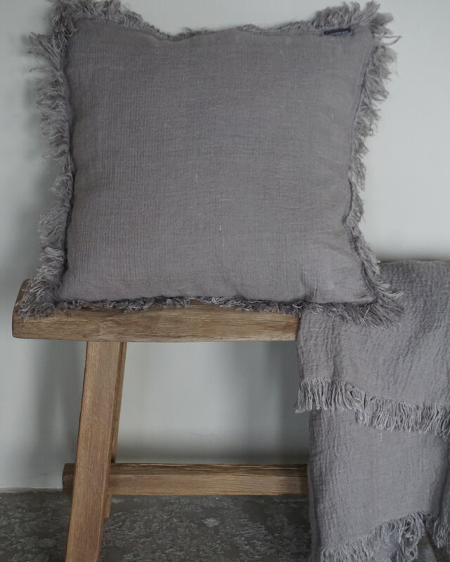 Luksa Home Collection Linnen Sierkussen | Taupe | 3 Maten