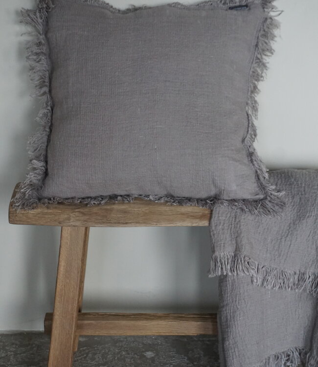 Luksa Home Collection Linnen Sierkussen | Taupe | 3 Maten