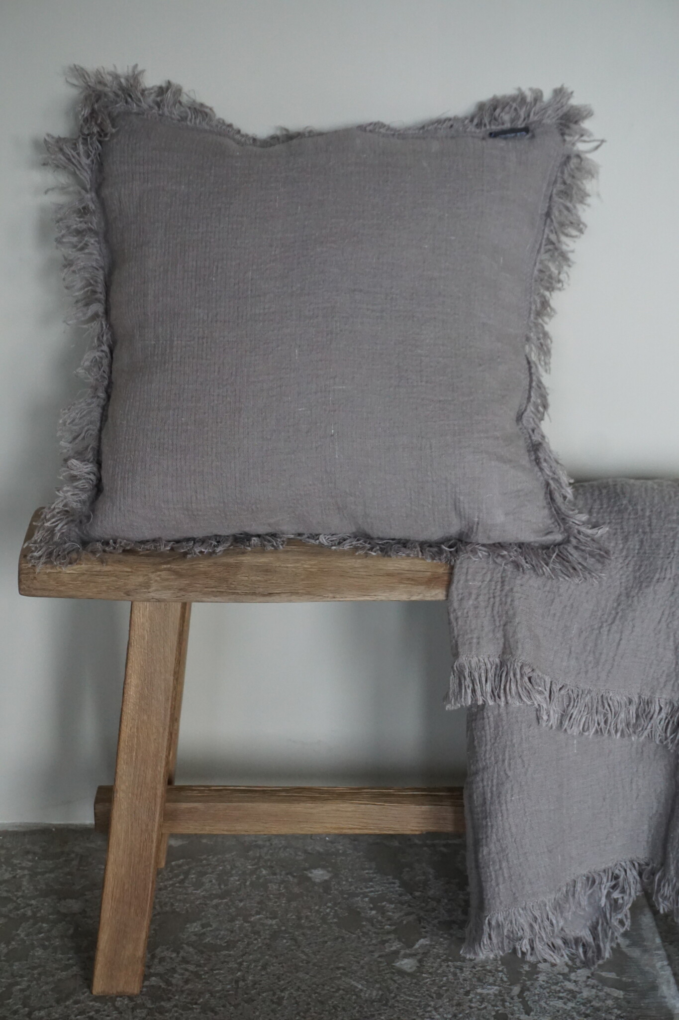 Luksa Home Collection Linnen Sierkussen | Taupe | 3 Maten