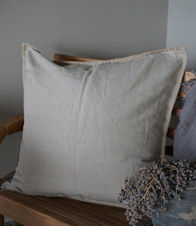 Rene Houtman Ibiza Stitch Kussenhoes | Ginger | 70 x 70 cm