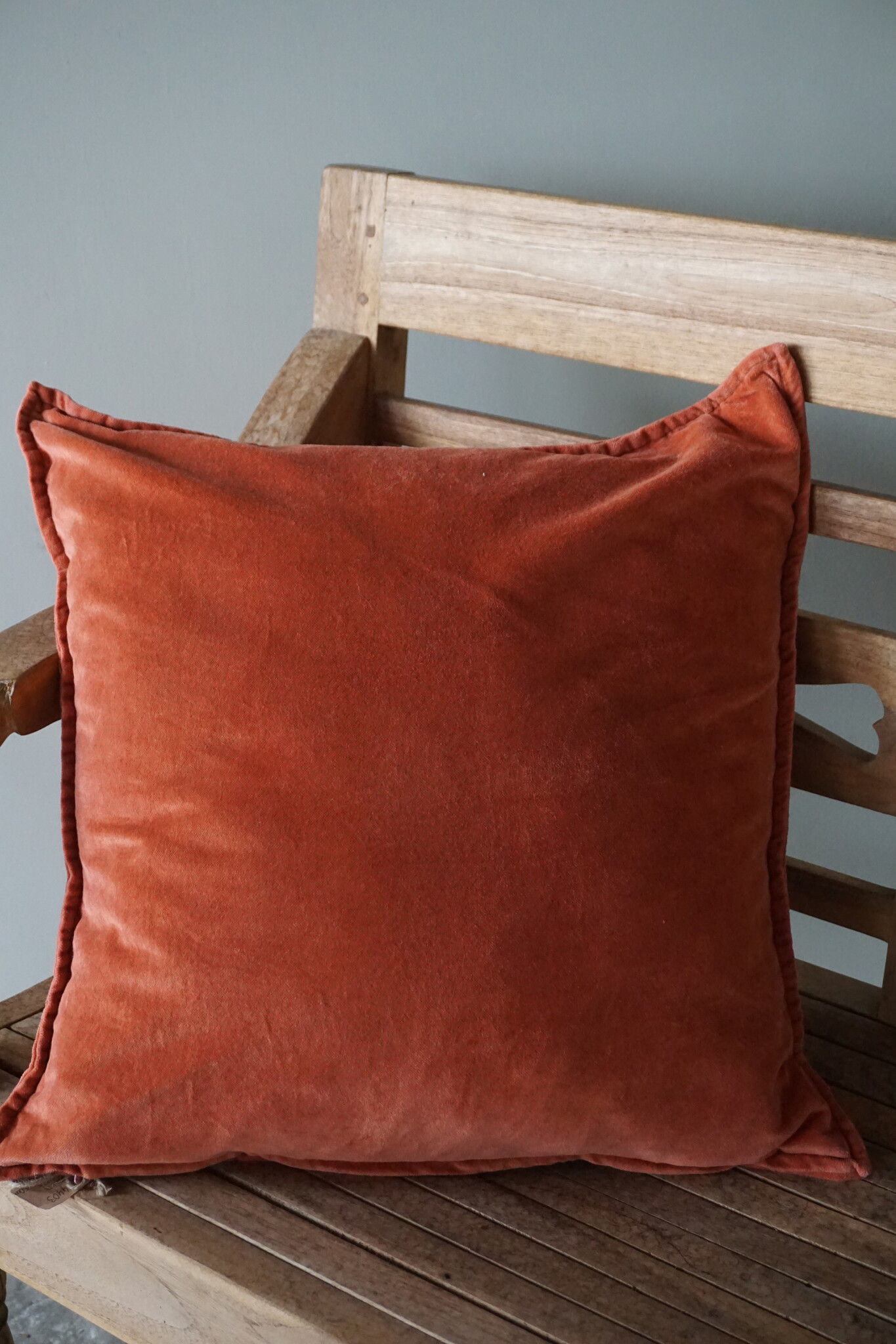 Rene Houtman Pip Kussen Washed Velvet Papaya | 50 x 50 cm