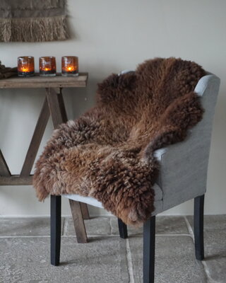 Rene Houtman Schapenvacht | Bruin | H90 x B75 cm