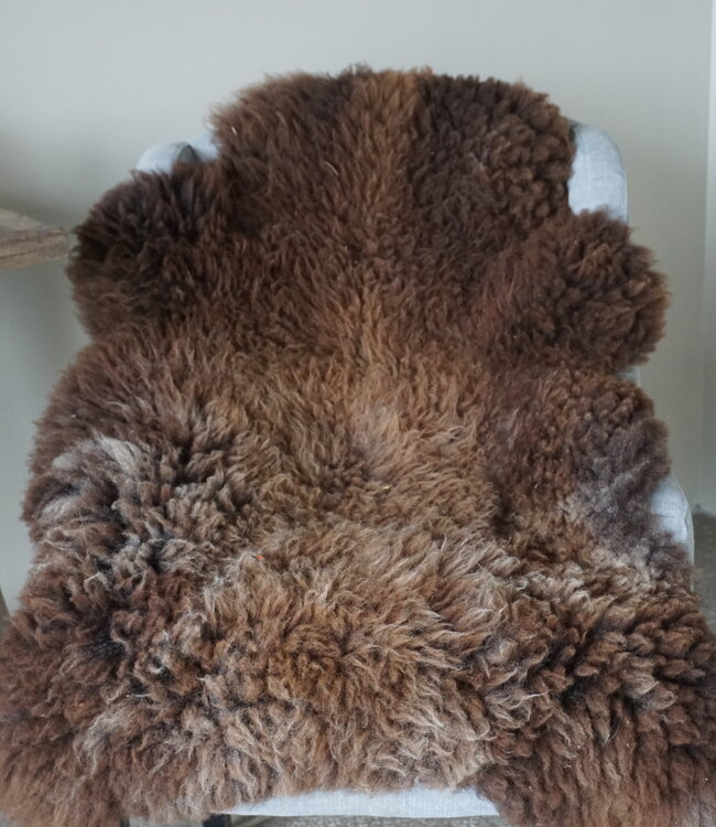 Rene Houtman Schapenvacht | Bruin | H90 x B75 cm