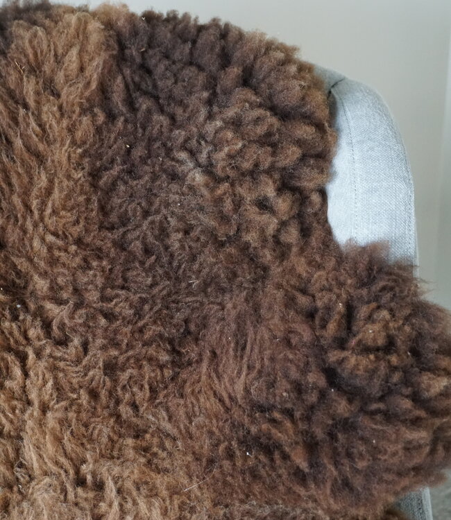 Rene Houtman Schapenvacht | Bruin | H90 x B75 cm