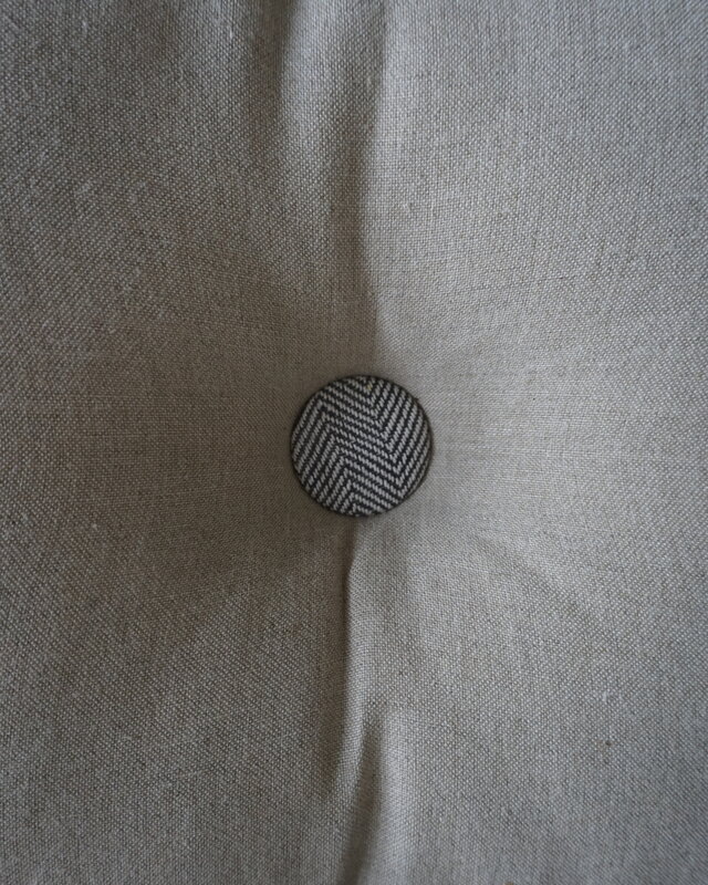 Rene Houtman Ibiza Button Cushion | Stone | 40 x 50 cm