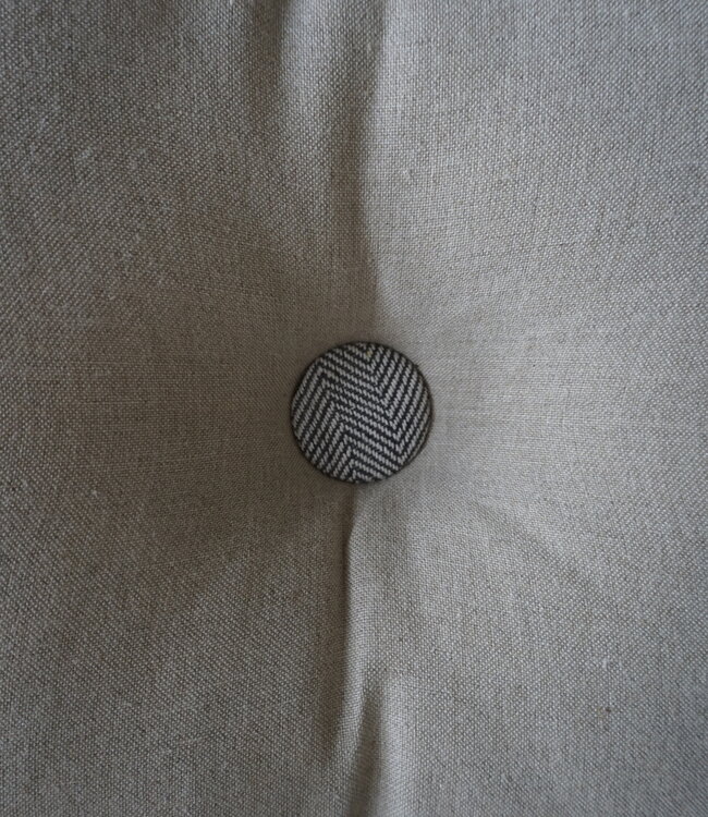 Rene Houtman Ibiza Button Cushion | Stone | 40 x 50 cm