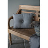 Ibiza Button Cushion | Stone | 40 x 50 cm