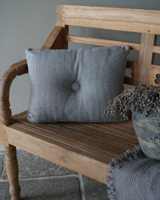 Rene Houtman Ibiza Button Cushion | Stone | 40 x 50 cm