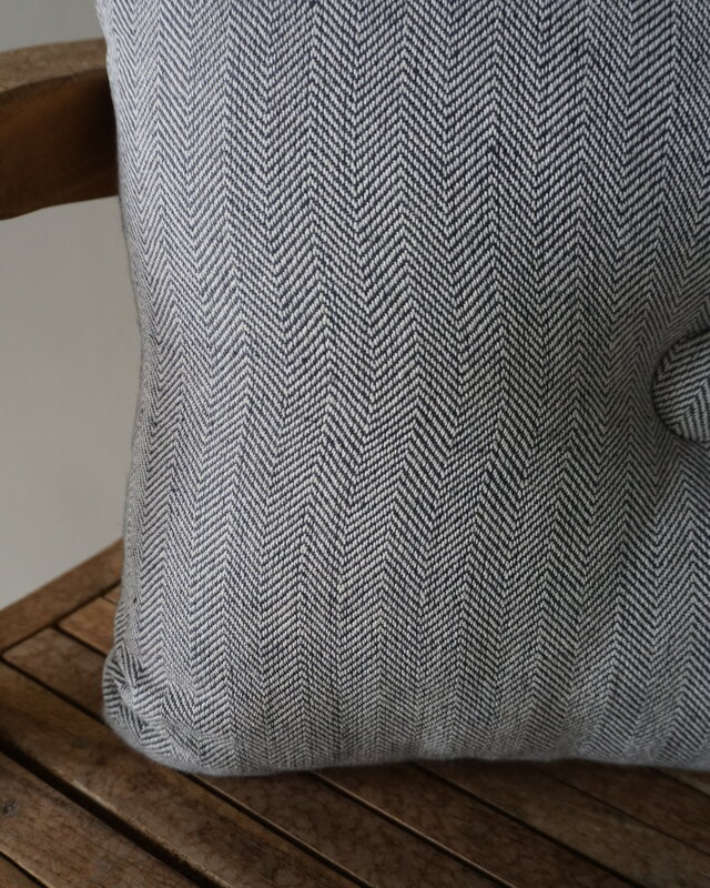 Rene Houtman Ibiza Button Cushion | Stone | 40 x 50 cm