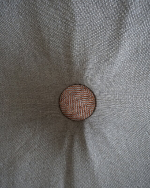 Rene Houtman Ibiza Button Cushion | Ginger | 40 x 50 cm
